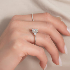 The Scarlett Set With A 2 Carat Radiant Lab Diamond