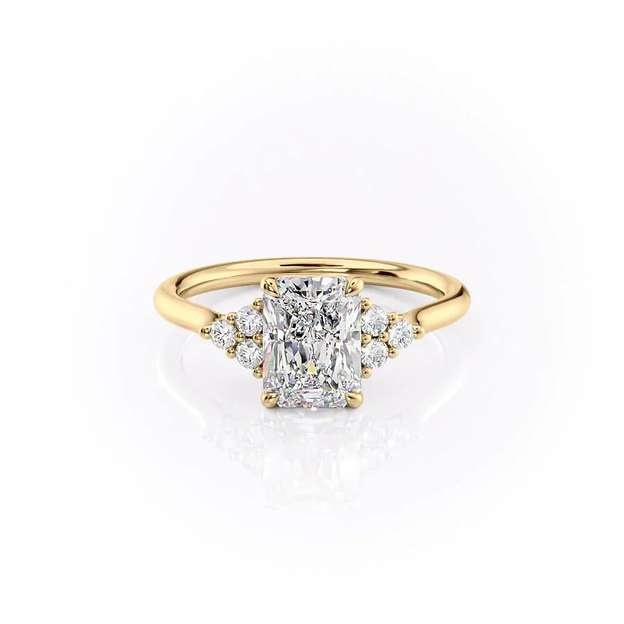 The Scarlett Set With A 1.5 Carat Radiant Lab Diamond