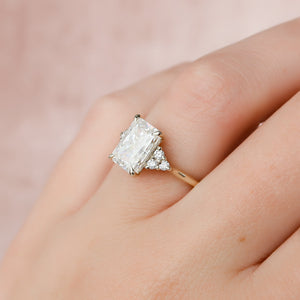 The Scarlett Set With A 1 Carat Radiant Lab Diamond