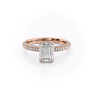 The Celine Set With A 2.5 Carat Emerald Lab Diamond