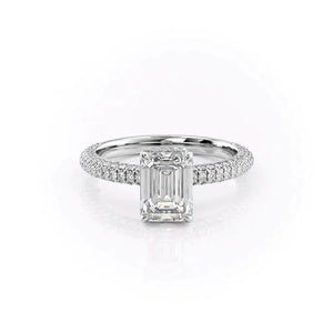 The Celine Set With A Emerald Lab Diamond