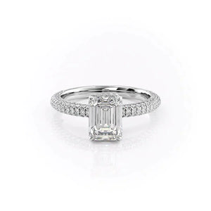 The Celine Set With A 2.5 Carat Emerald Lab Diamond