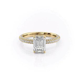 The Celine Set With A 1 Carat Emerald Lab Diamond