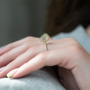 The Celine Set With A 3 Carat Emerald Lab Diamond