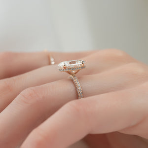 The Celine Set With A 3 Carat Oval Lab Diamond