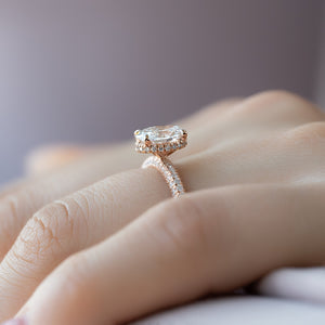 The Celine Set With A 3 Carat Oval Lab Diamond