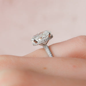 The Celine Set With A 3 Carat Oval Lab Diamond