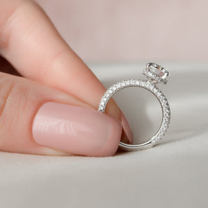 The Celine Set With A 2 Carat Round Lab Diamond