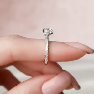 The Celine Set With A 2 Carat Round Lab Diamond