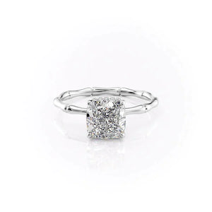 The Eve Set With A 1 Carat Cushion Lab Diamond