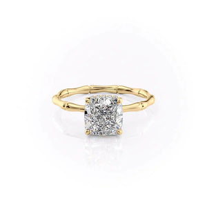 The Eve Set With A 2 Carat Cushion Lab Diamond