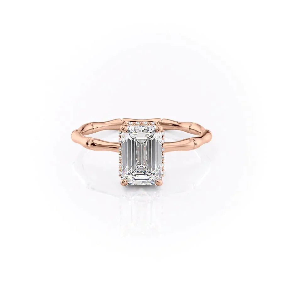 The Eve Set With A 2.5 Carat Emerald Lab Diamond
