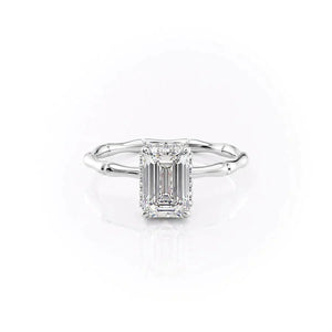 The Eve Set With A Emerald Moissanite