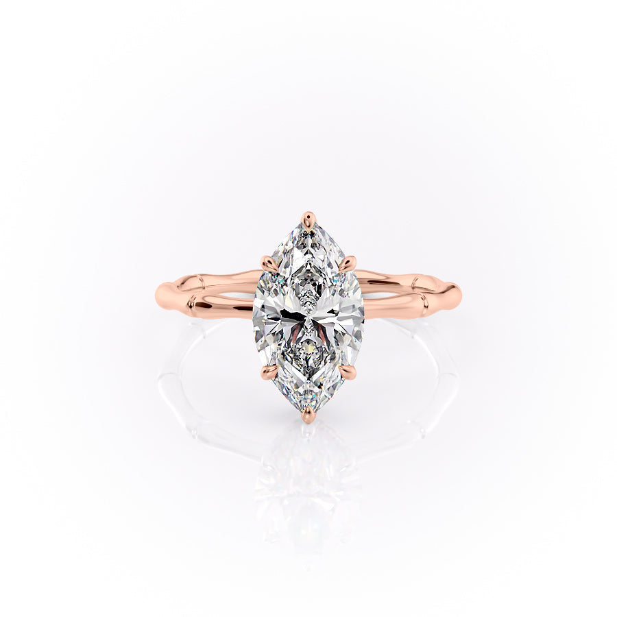 The Eve Set With A 3 Carat Marquise Lab Diamond