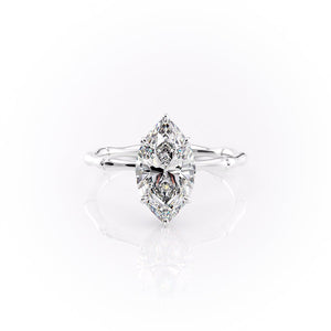 The Eve Set With A 1 Carat Marquise Lab Diamond