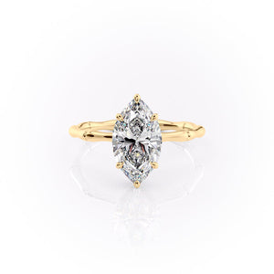 The Eve Set With A 1.5 Carat Marquise Lab Diamond
