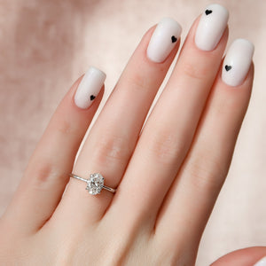 The Eve Set With A 3 Carat Oval Lab Diamond