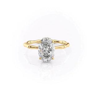 The Eve Set With A 2 Carat Oval Lab Diamond