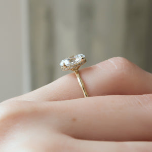 The Eve Set With A Oval Moissanite