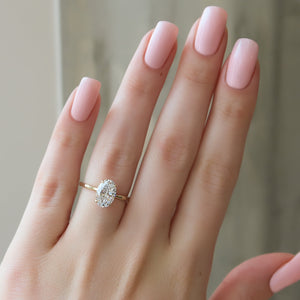 The Eve Set With A 2 Carat Oval Lab Diamond