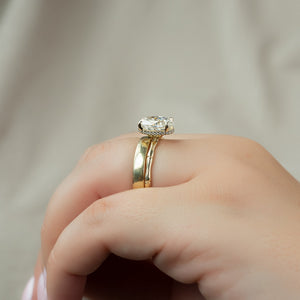 The Eve Set With A 2 Carat Oval Lab Diamond