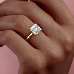 The Eve Set With A 2 Carat Princess Lab Diamond