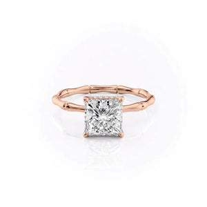 The Eve Set With A 3 Carat Princess Lab Diamond