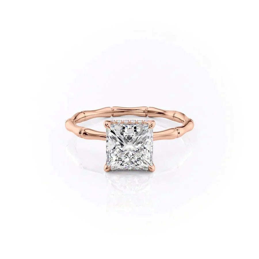 The Eve Set With A 2.5 Carat Princess Lab Diamond