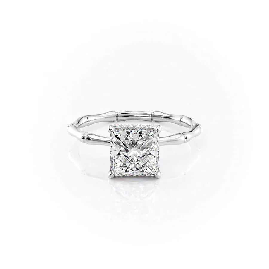 The Eve Set With A 3 Carat Princess Lab Diamond