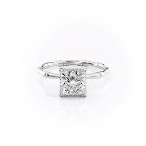 The Eve Set With A 1 Carat Princess Lab Diamond