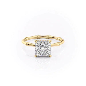 The Eve Set With A 2.5 Carat Princess Lab Diamond