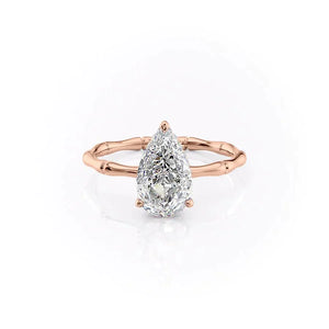 The Eve Set With A 2 Carat Pear Lab Diamond