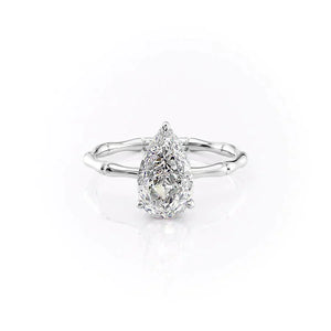 The Eve Set With A 1.5 Carat Pear Lab Diamond