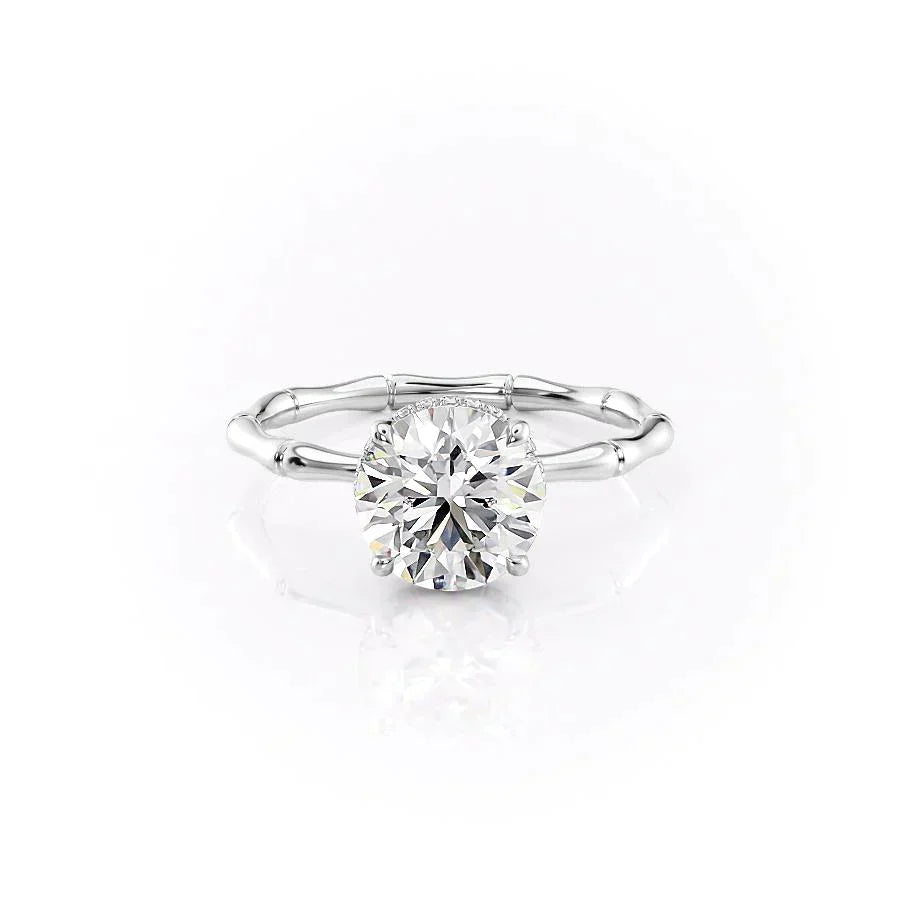The Eve Set With A 1 Carat Round Moissanite