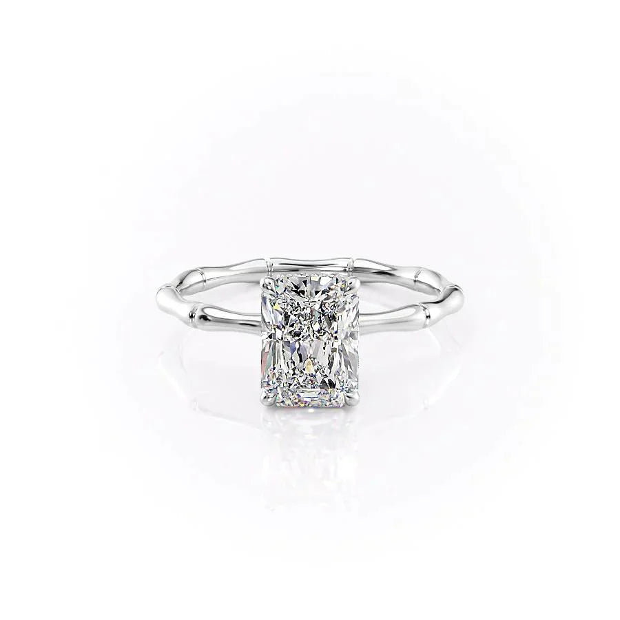 The Eve Set With A 2 Carat Radiant Lab Diamond