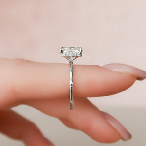 The Eve Set With A 3 Carat Radiant Lab Diamond