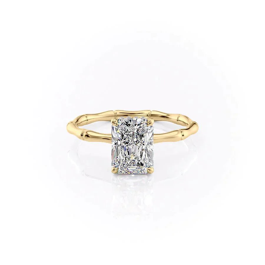 The Eve Set With A 2 Carat Radiant Lab Diamond