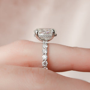 The Adelle Set With A 2 Carat Oval Lab Diamond