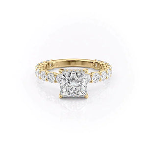The Adelle Set With A 1 Carat Princess Lab Diamond