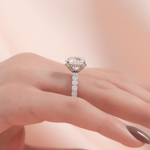 The Adelle Set With A 2 Carat Round Lab Diamond