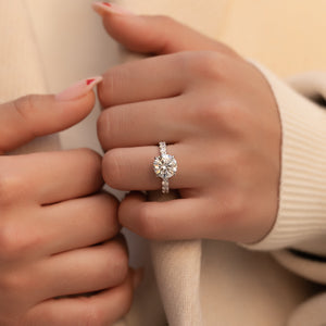The Adelle Set With A 2 Carat Round Lab Diamond