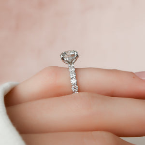 The Adelle Set With A 2 Carat Round Lab Diamond