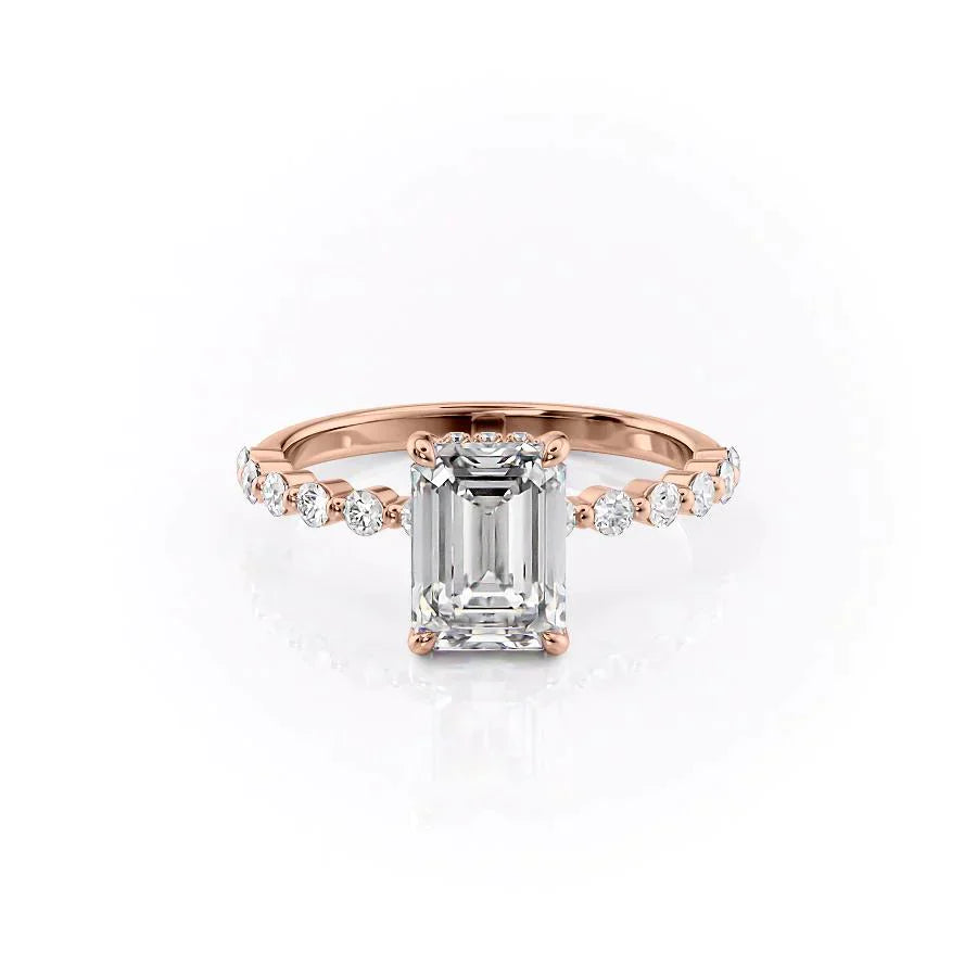 The Khloe Set With A 3 Carat Emerald Lab Diamond