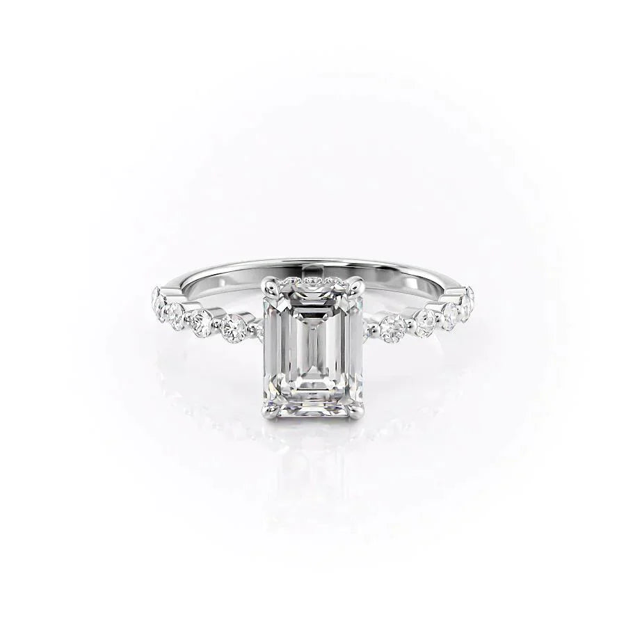 The Khloe Set With A 2 Carat Emerald Lab Diamond