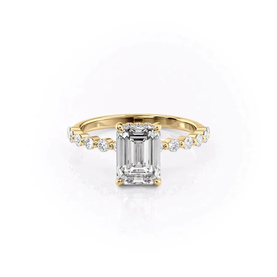 The Khloe Set With A 1 Carat Emerald Lab Diamond