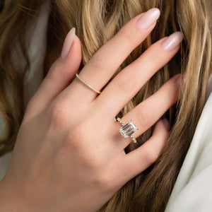 The Khloe Set With A 1 Carat Emerald Lab Diamond