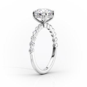 The Khloe Set With A 4 Carat Marquise Moissanite