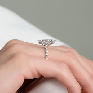 The Khloe Set With A 4 Carat Marquise Moissanite