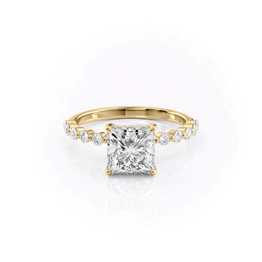 The Khloe Set With A 5 Carat Princess Moissanite