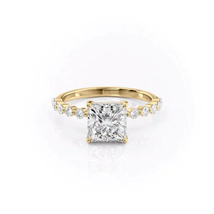 The Khloe Set With A 1.5 Carat Princess Moissanite
